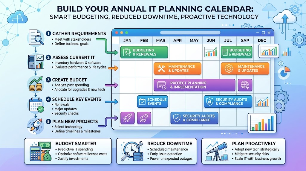 How to Build an Annual IT Planning Calendar for Your Business